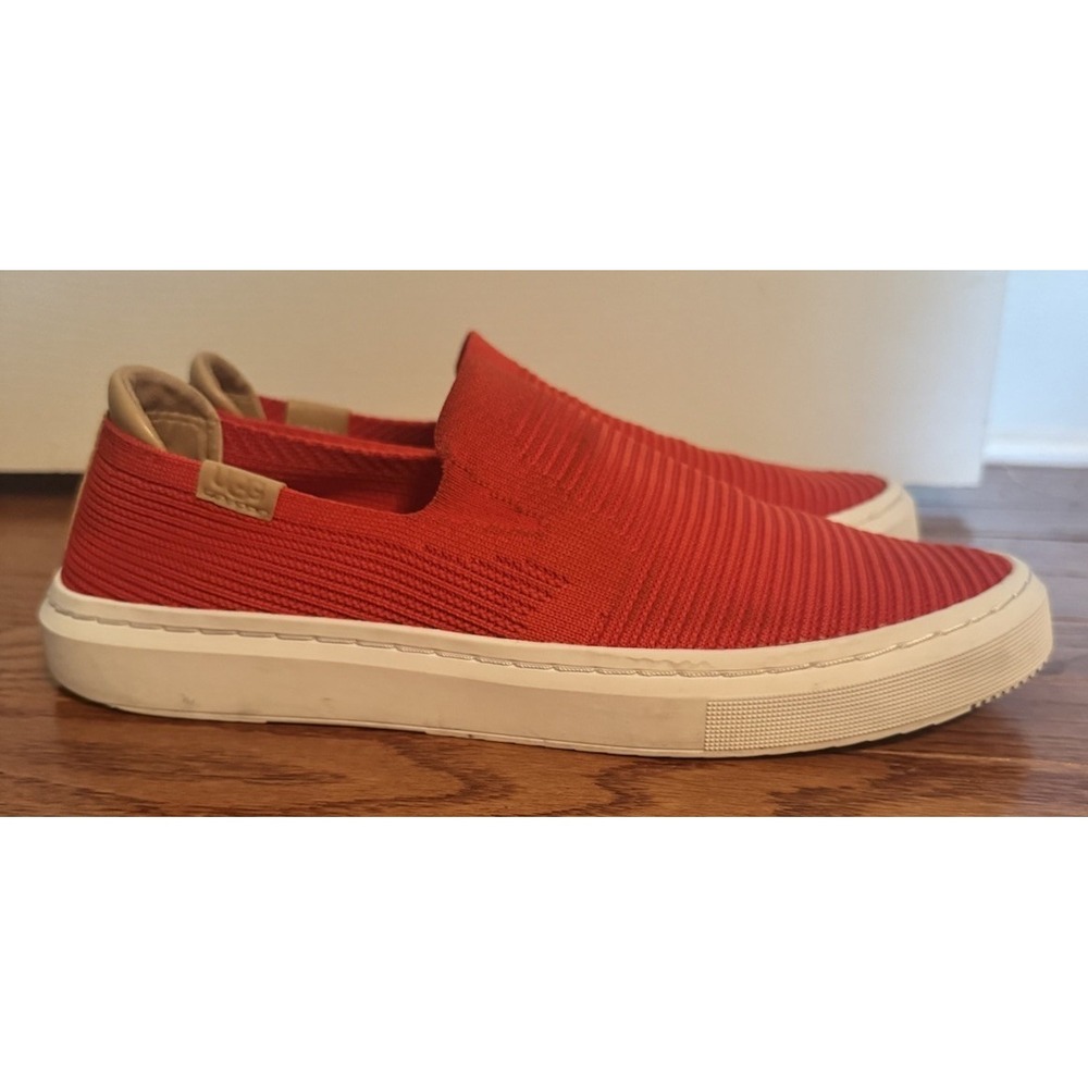 UGG Alameda Sammy Slip On Sneakers Women's 9.5 Red Pepper Knit Casual Shoes